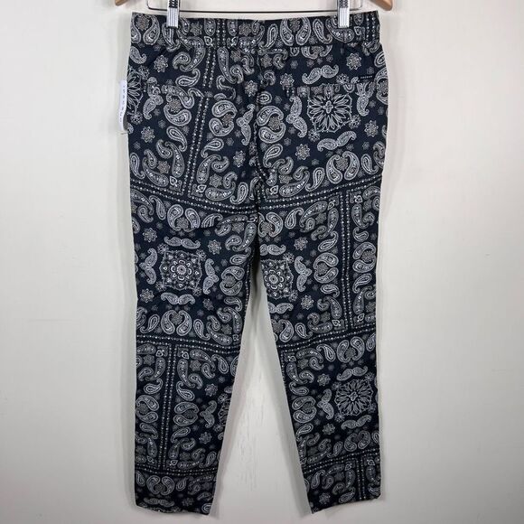 PacSun Black Paisley Drawstring Pants - Picture 4 of 12